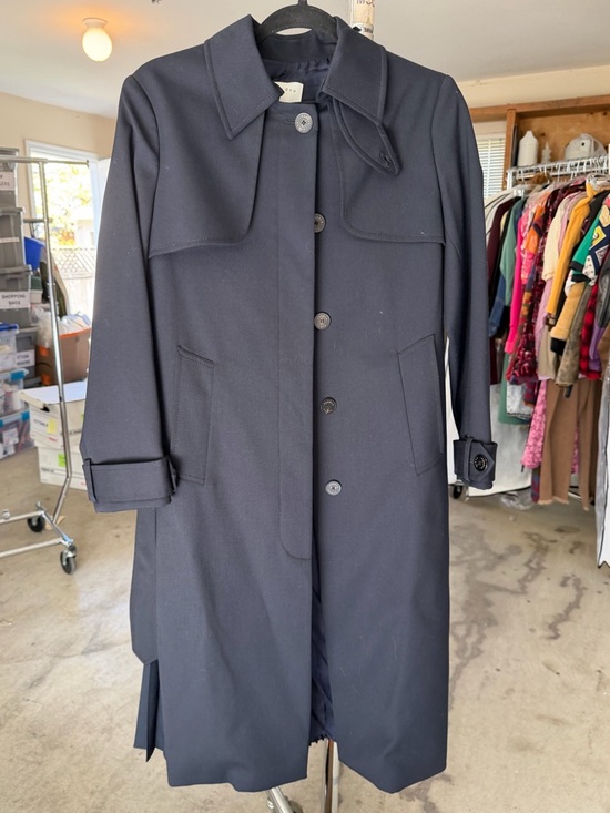 Sandro Jackets & Blazers - Sandro Women's Navy Trench Coat